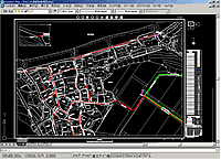 上水道管路AutoCAD